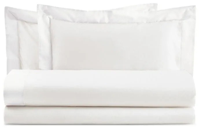 Completo Letto in Puro Cotone Diamante  Collezione Casa  Colore Bianco, Dimensioni e Misure Piazza e mezza francese