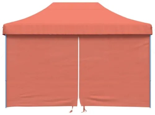 Tendone per Feste Pieghevole Pop-Up con 4 Pareti Terracotta