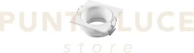 Incasso eleven bianco quadrato in alluminio ip20 55x55mm 1 luce att...