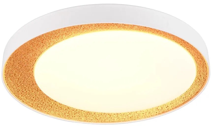 Plafoniera bianca/in marrone chiaro ø 45 cm Aleta – Reality