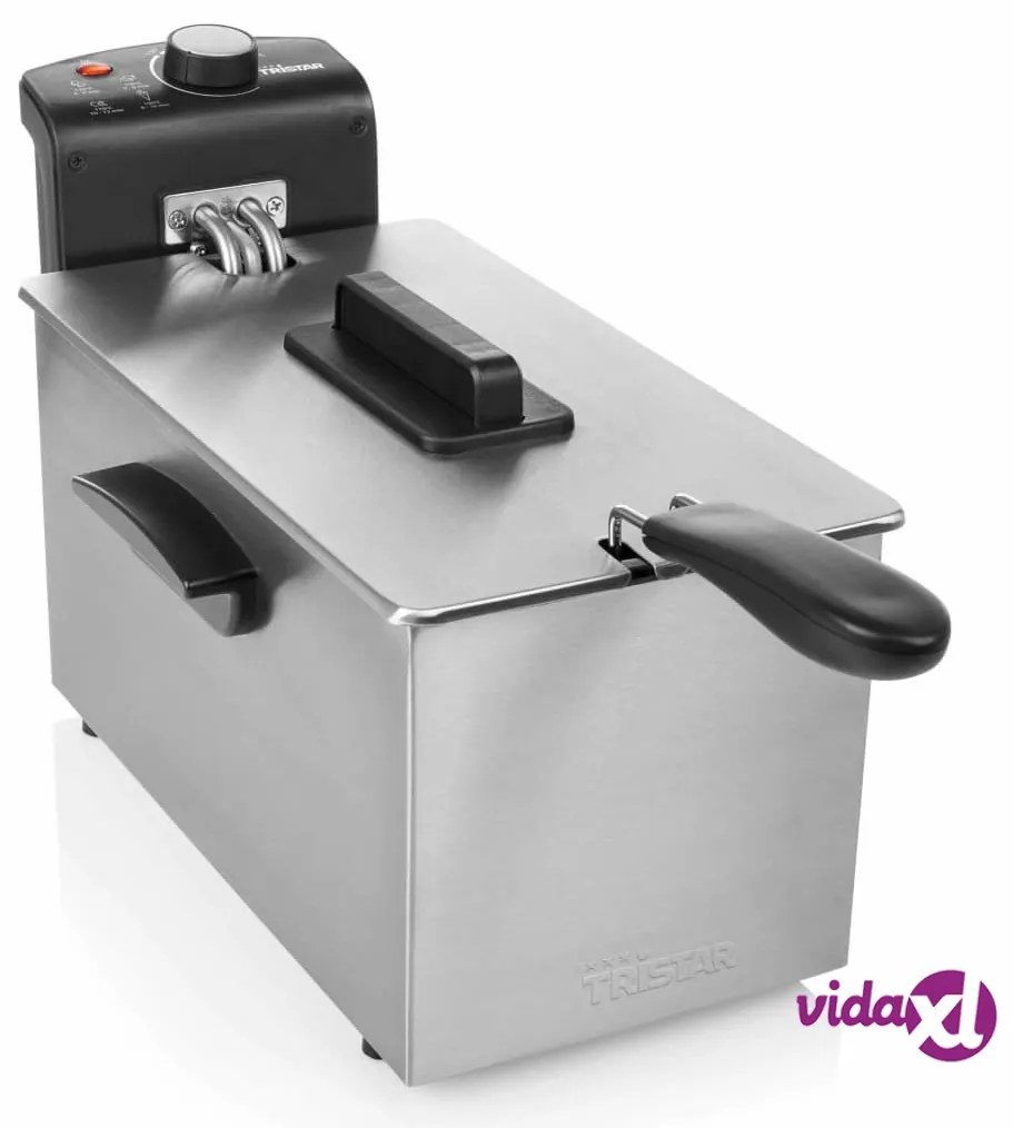 Tristar Friggitrice Profonda 2000 W 3 L in Acciaio Inox Argento