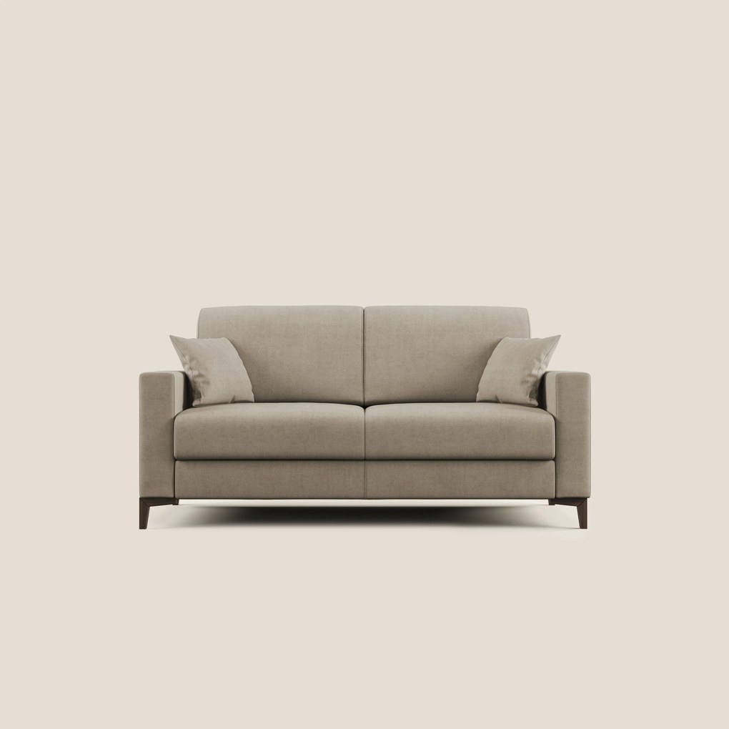 Kafka divano letto matrimoniale in morbido tessuto impermeabile T02 beige