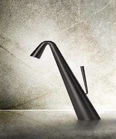 Miscelatore Monocomando per Lavabo completo di Piletta Nero XL Cono 45002 Gessi