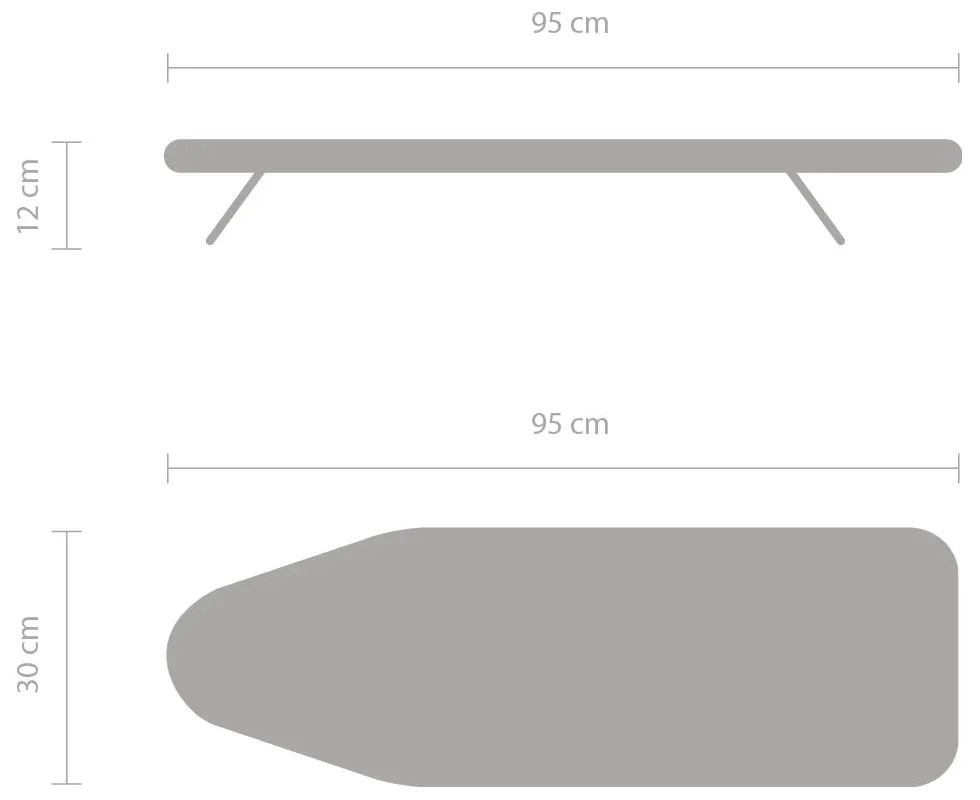 Asse da stiro da tavolo Metallised S - Brabantia