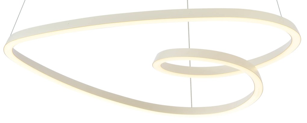 Lampada a sospensione scandinava beige 72 cm con LED dimmerabile a 3 livelli - Circuit