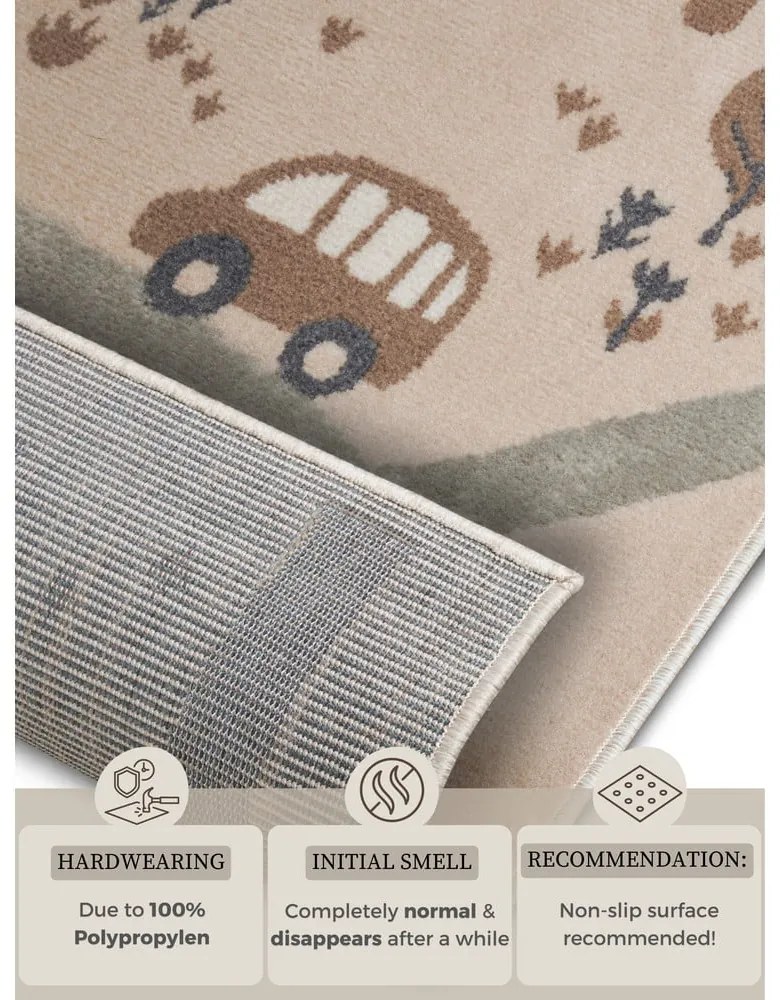 Tappeto beige per bambini 120x170 cm Animal Park - Hanse Home