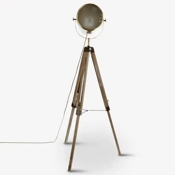 Atmosphera - Lampada con piedistallo EBOR 1xE27/25W/230V pino/ottone