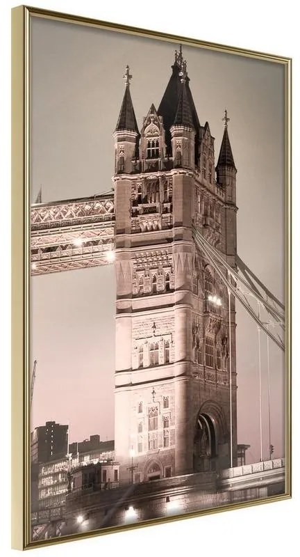 Poster  Symbol of London  Cornice Quadri Cornice d'oro, Larghezza x Altezza Home decor 30x45