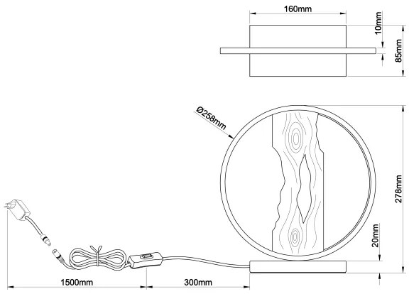 Brilliant - Lampada da tavolo LED CHAUMONT LED/7,5W/230V