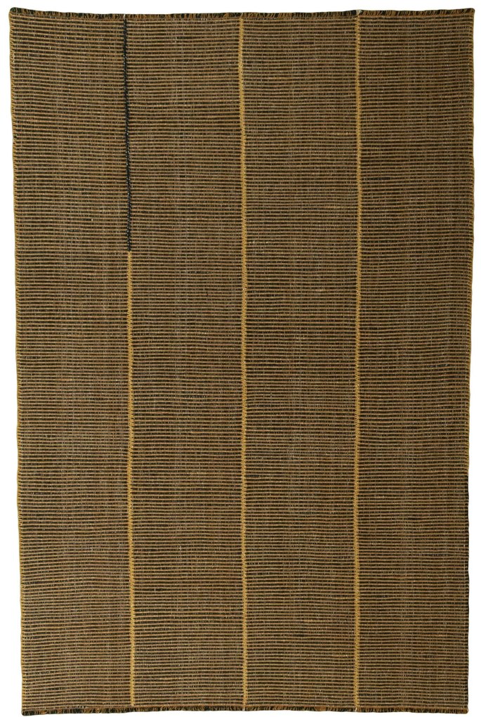 Kilim Tappeto 310x200 Giallo (Iran) Tessuto A Mano