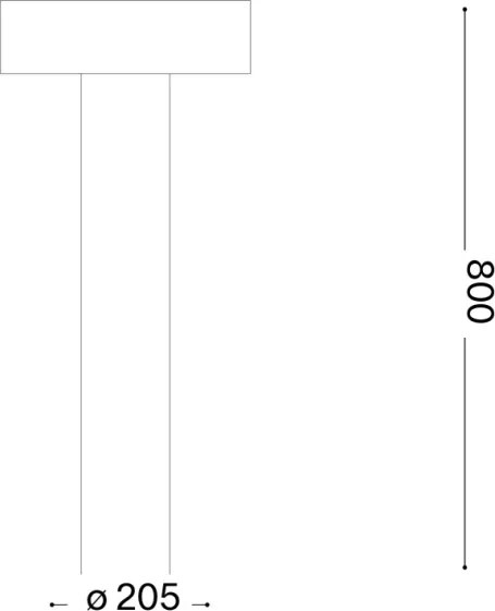 Ideal Lux - Lampada da esterno 4x G9/15W/230V 80 cm IP44 marrone