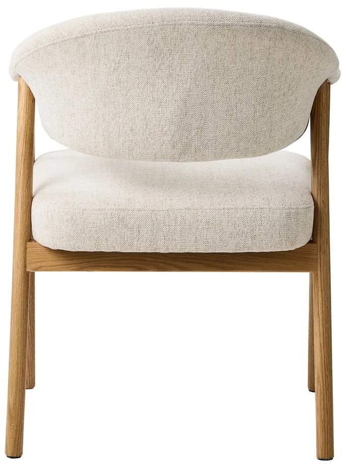 Set di sedie da pranzo color crema in rovere massiccio con braccioli 2 pz Elk – Unique Furniture