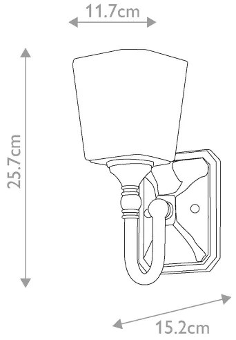 Elstead FE-CONCORD1-BATH - Applique da bagno a LED CONCORD 1xG9/3W/230V IP44