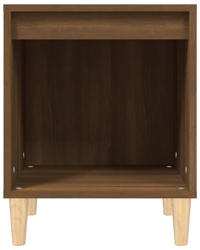 Comodino rovere marrone 40x35x50 cm