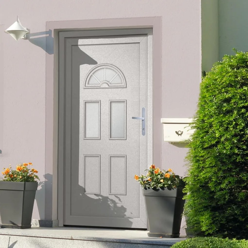 Porta Ingresso Bianca 88x200 Cm İn Pvc /