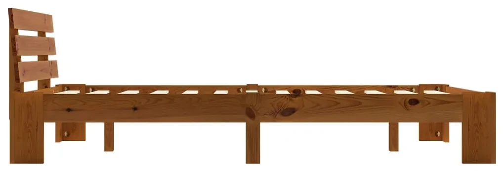 Giroletto marrone miele in legno massello di pino 140x200 cm