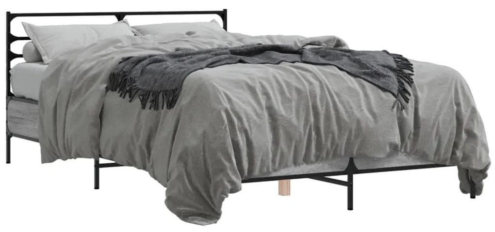 Giroletto Grigio Sonoma 140x190 Cm İn Legno Multistrato Metallo /
