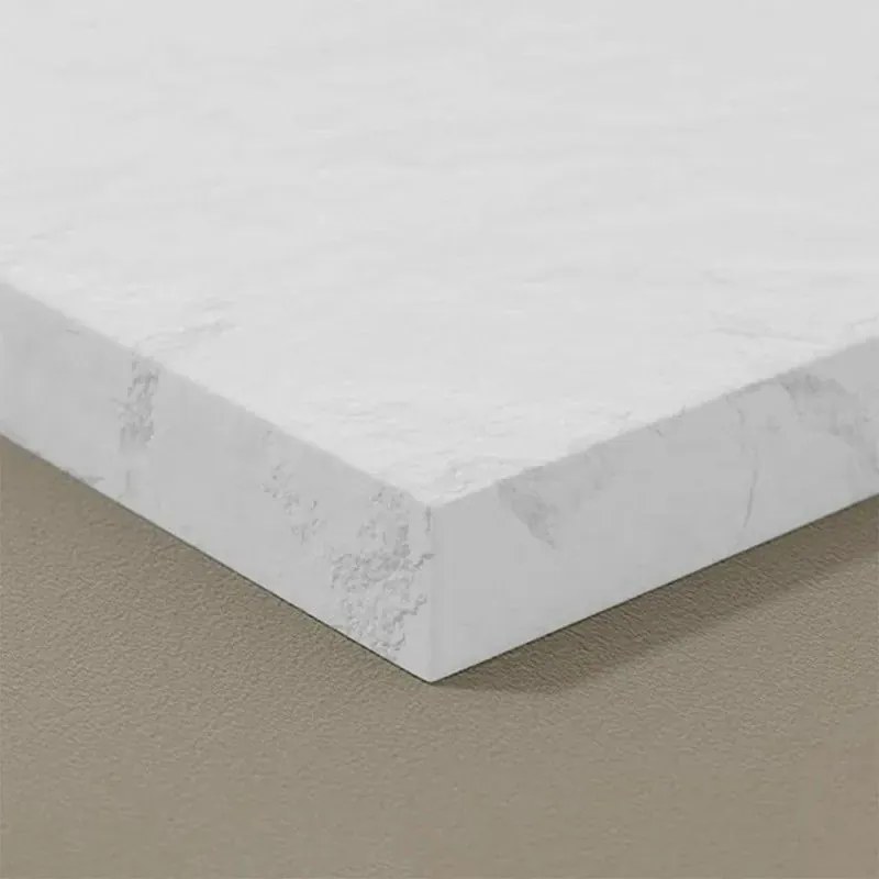 Piatto doccia filo pavimento Karen 70x110 in resina bianco pietra