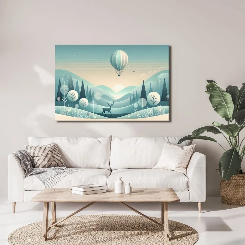 Quadro su tela – Cervo sotto il pallone