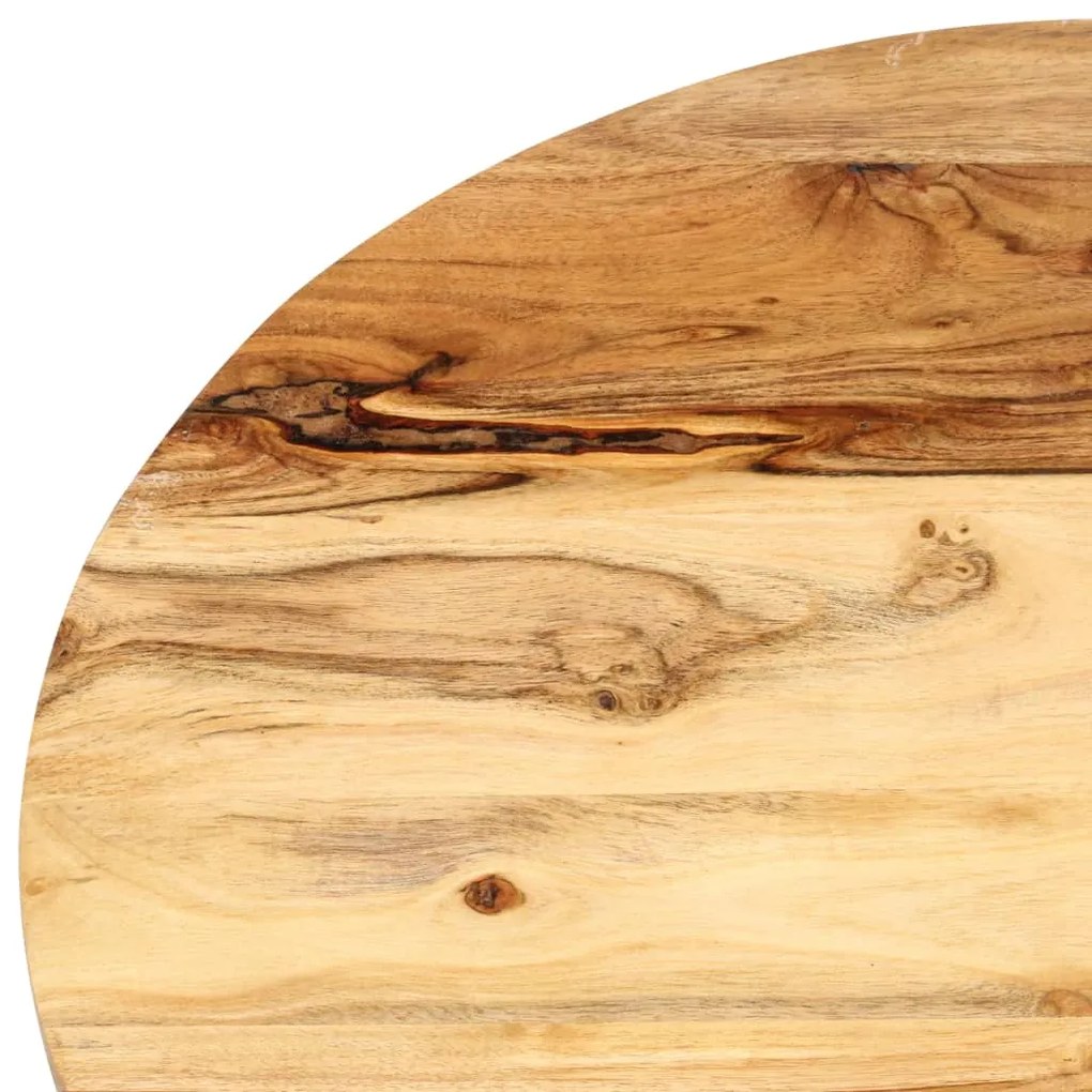 Tavolini impilabili 3 pz in legno massello di acacia