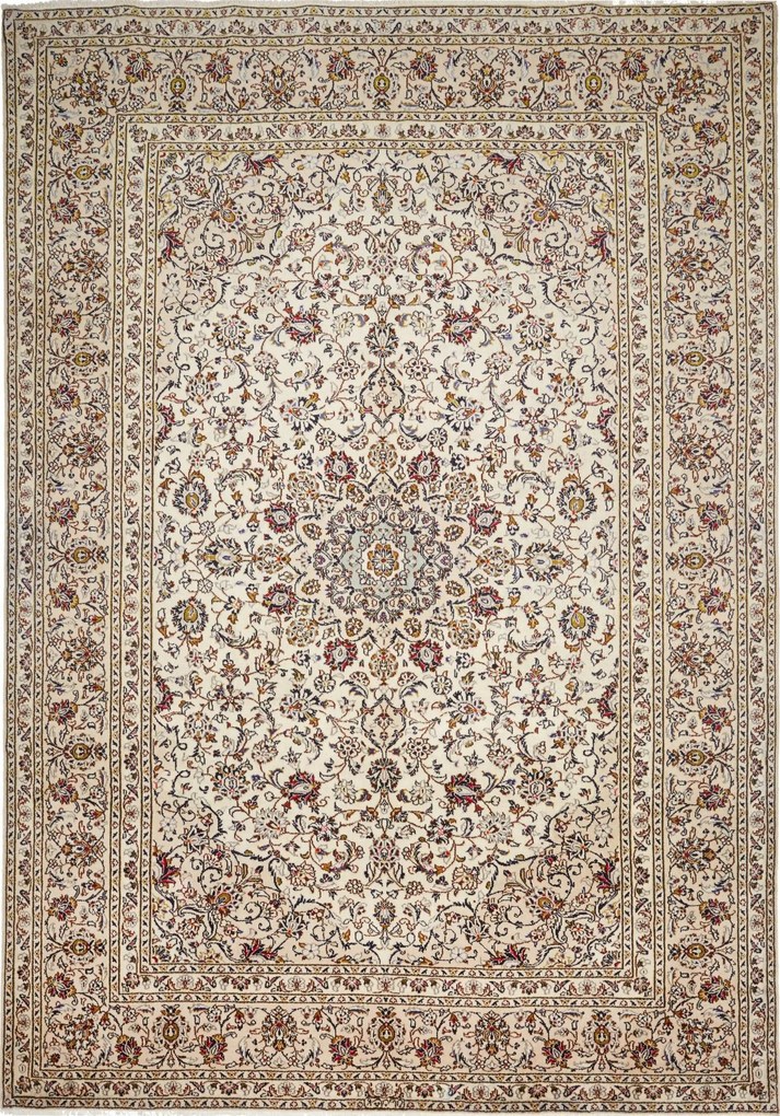 Kashan Tappeto persiano 250x360 Beige (Iran) Annodato A Mano