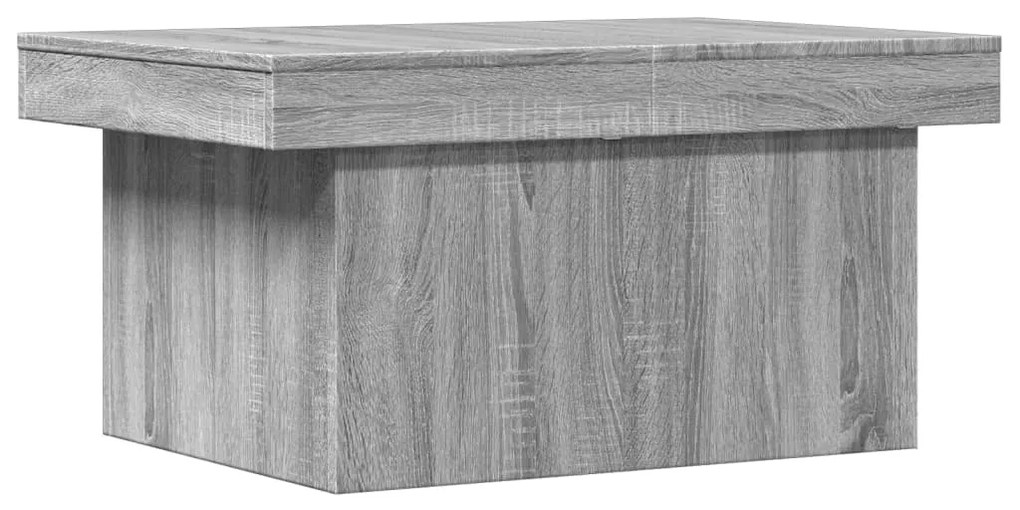 Tavolino da salotto grigio sonoma 80x55x40 cm legno multistrato