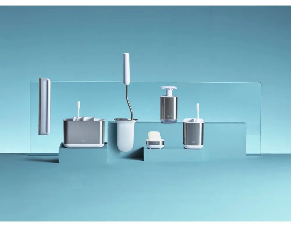 Porta spazzolino in acciaio inox EasyStore - Joseph Joseph