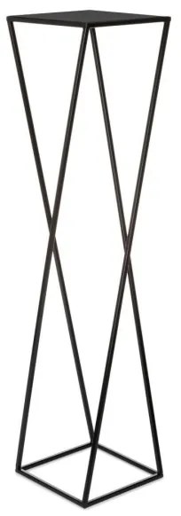 Portafiori 100x24 cm nero