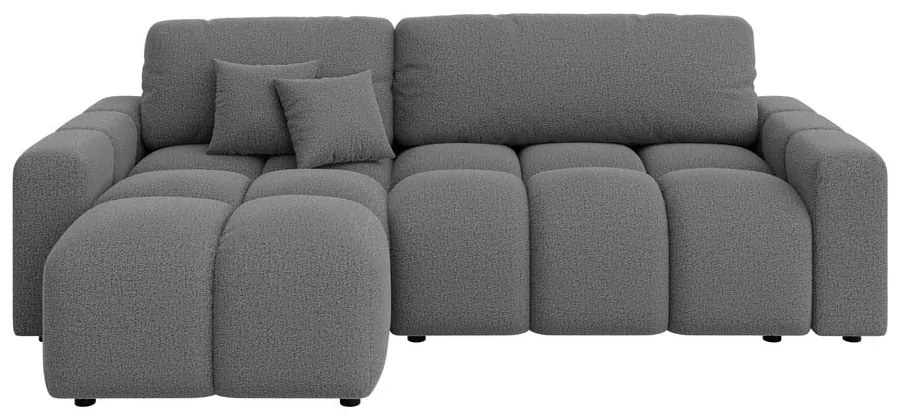 Divano angolare grigio allungabile (con composizione variabile) Luki – Ropez
