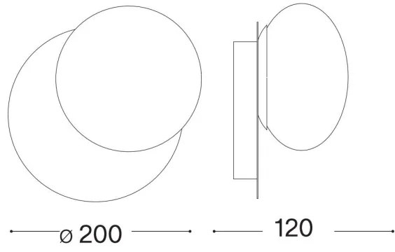 Ideal Lux - Applique a LED NINFEA 1xGX53/9W/230V oro