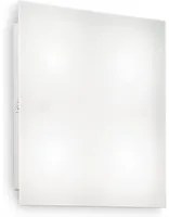 Plafoniera Moderna Flat Metallo Bianco 1 Luce Gx53 9W 3000K Luce Calda