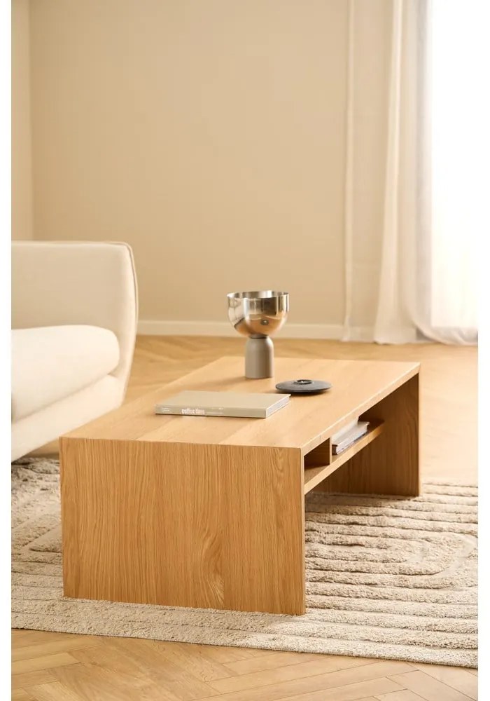 Tavolino in colore naturale con effetto rovere 60x120 cm Arlon - Actona