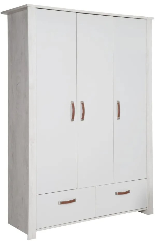 Armadio per bambini grigio chiaro 136x190 cm Mila - Roba