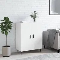 Credenza 69,5x34x90 cm in Legno Multistrato Bianco Lucido 827742