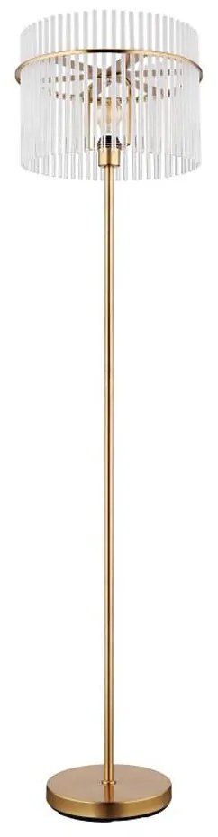 Globo 15698SM - Lampada con piedistallo GORLEY 1xE27/60W/230V oro