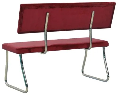 Panca 110 cm in Velluto Rosso Vino