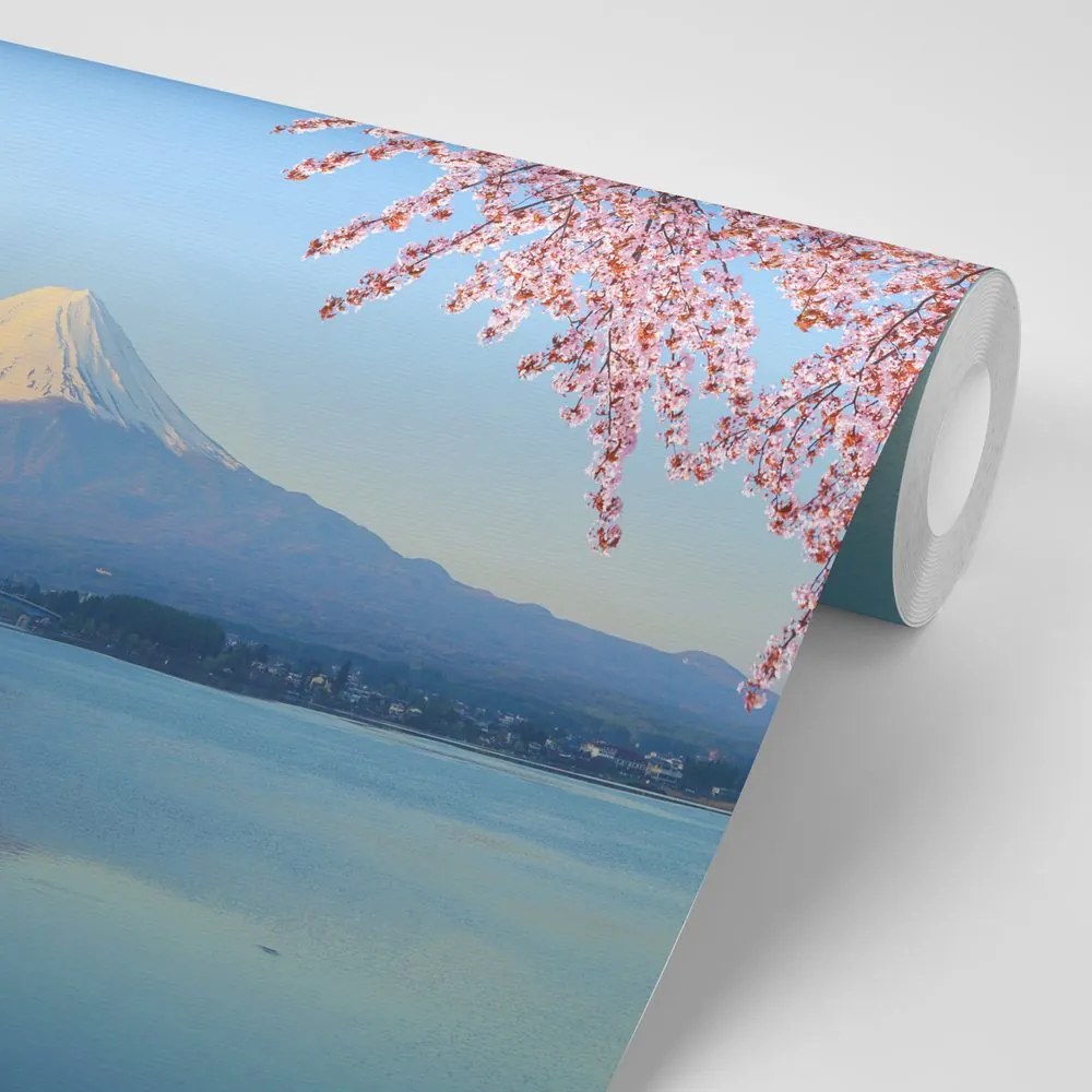 Carta da parati – Vista dal lago sul Fuji
