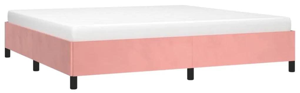 Giroletto rosa 200x200 cm in velluto