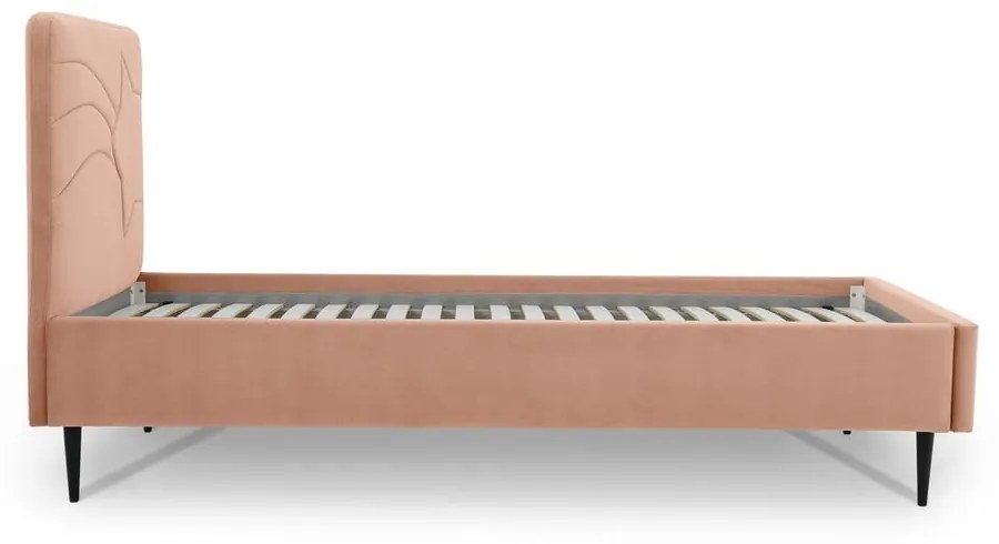 Letto rosa per bambini con contenitore 120x200 cm Star - Scandic