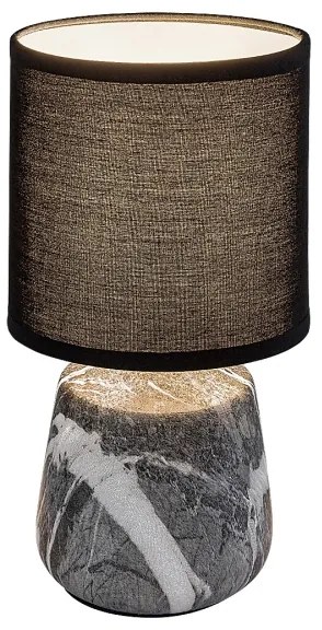 Rabalux 74066 - Lampada da tavolo NALISA 1xE14/40W/230V nero con effetto marmo