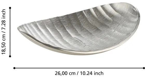 Eglo 427012 - Vassoio decorativo FORLEYET 18,5x26 cm argento