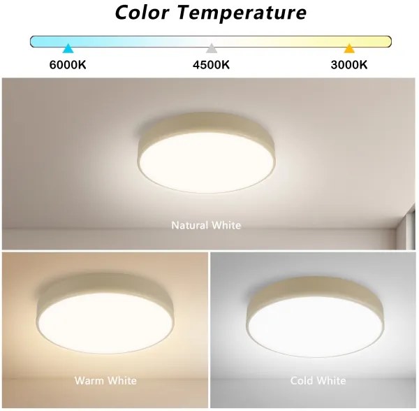 Brilagi - Plafoniera POOL LED/36W/230V 3000/4500/6000K Ø 30 cm beige