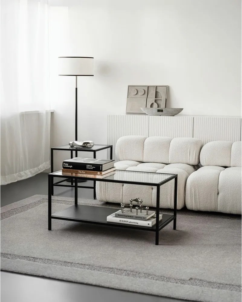 Tappeto in lana grigio 200x300 cm Morphic Rocca - Agnella