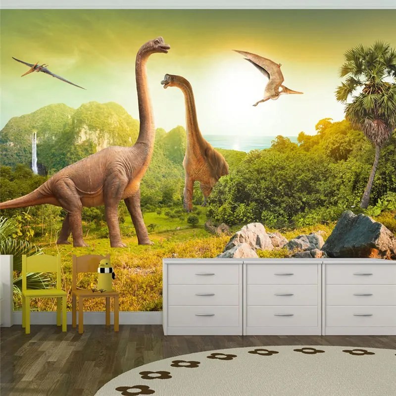 Fotomurale  Dinosauri  Colore Beige, Dimensioni e Misure 100x70