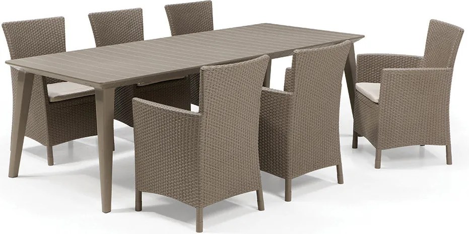 Poltrona da Giardino 62x60x89 cm in Resina Keter Iowa Dining Chari Cappuccino...