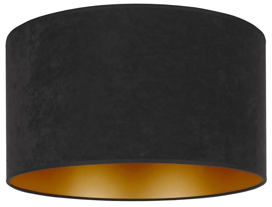 Duolla - Plafoniera ROLLER 1xE27/15W/230V diametro 40 cm nero/oro