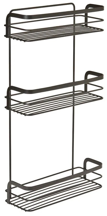 Scaffale da bagno nero a tre livelli Origin - Metaltex