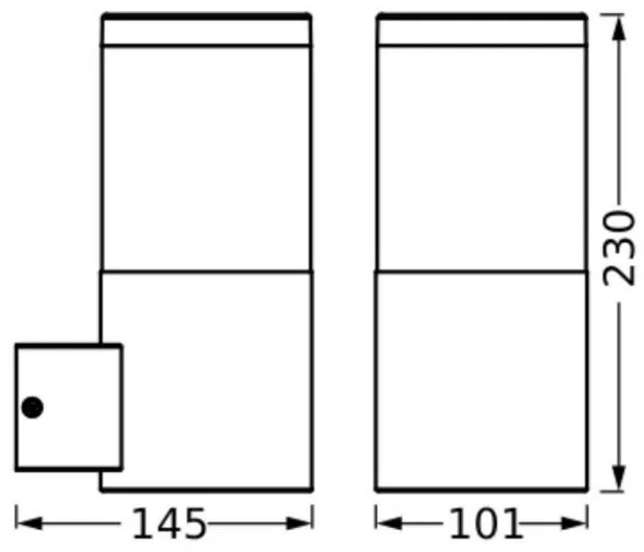 Ledvance - Applique da esterno EBRO 1xE27/20W/230V IP44