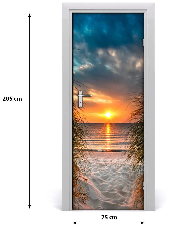 Adesivo per porta interna Sunset Mare 75x205 cm