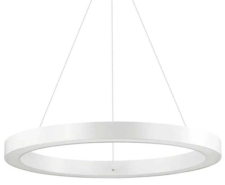 Sospensione Moderna Oracle Alluminio-Plastiche Bianco Led 33W 3000K D60Cm